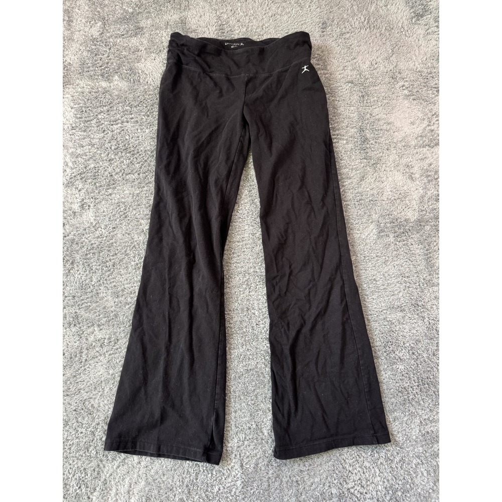 Danskin Bootcut Yoga Pants Small Black Stretchy Cotton Blend Activewear